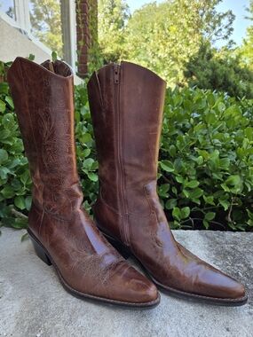 Matisse Brown Leather Western Cowboy Boots - Women's